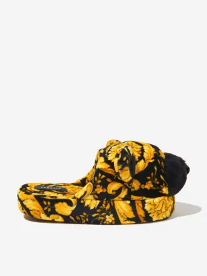 Versace Kids Barocco Teddy Bear Slippers