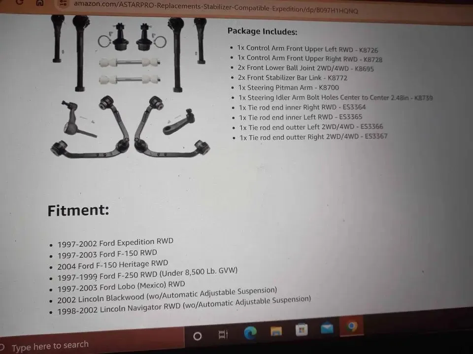 12pc Set Front Suspension Kit