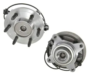 2- Complete Hub Bearing Assembly ABS For 01-02 Ford Expedition 4 Wheel Drive 4x4