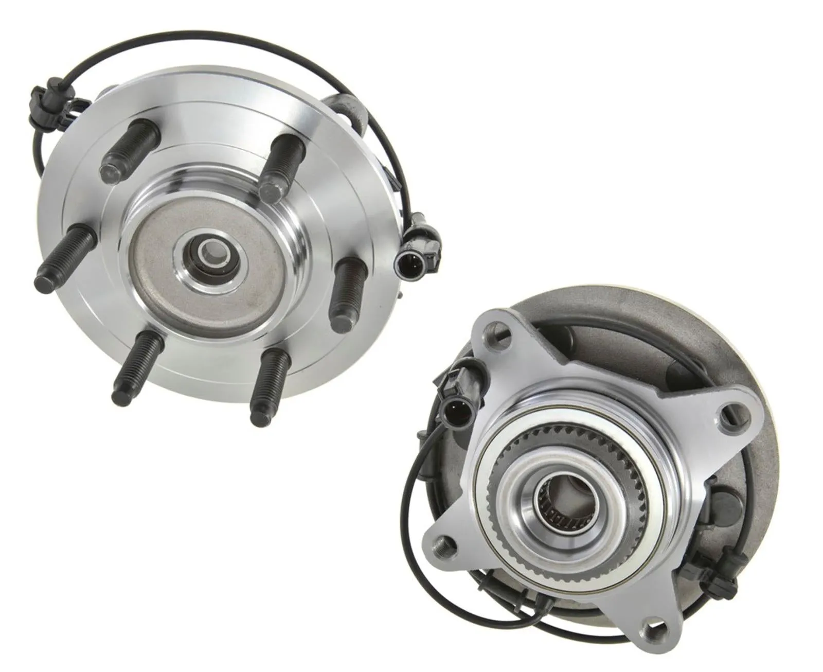 2- Complete Hub Bearing Assembly ABS For 01-02 Ford Expedition 4 Wheel Drive 4x4