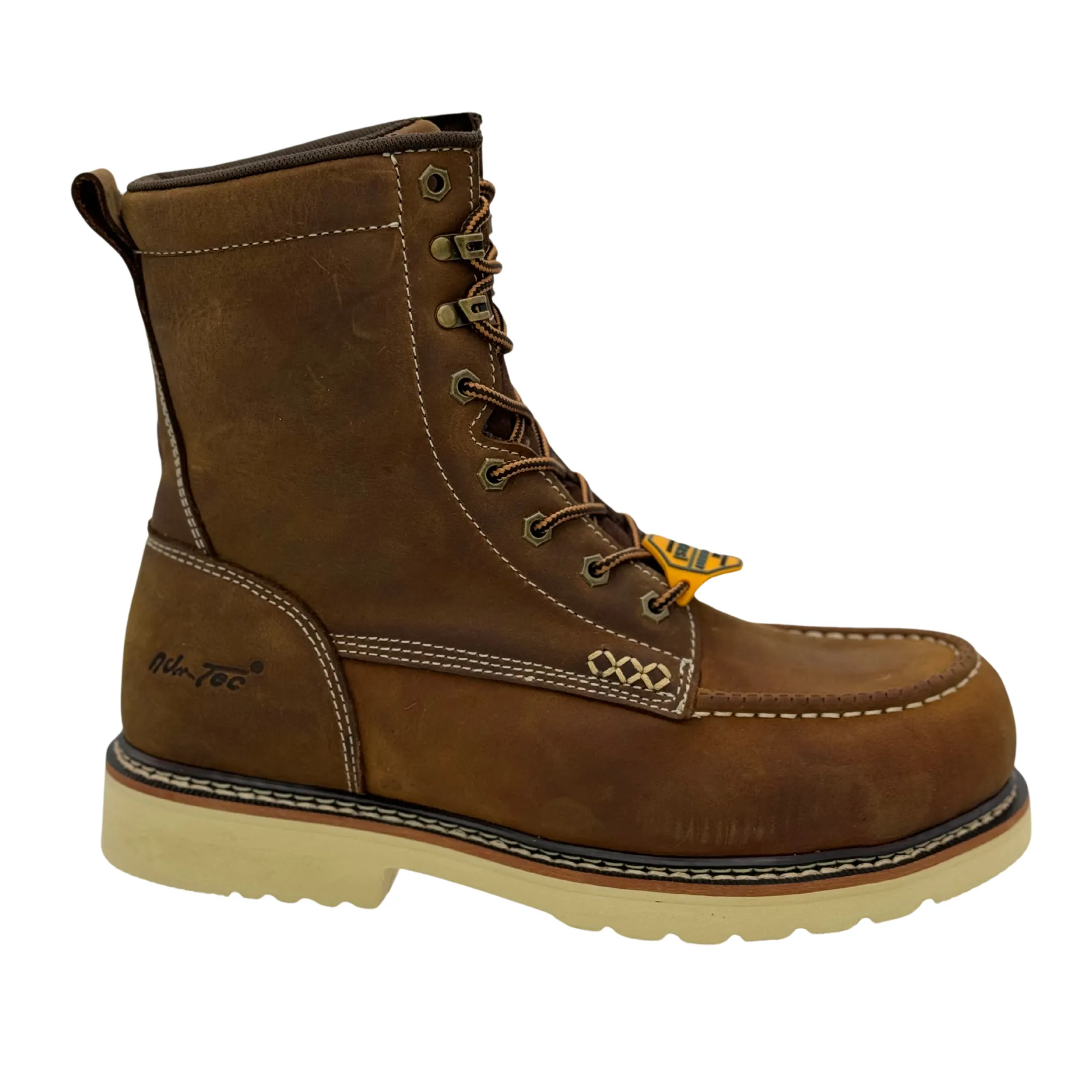 AdTec Men Brown Men's Apex 8" SR Moc-Toe