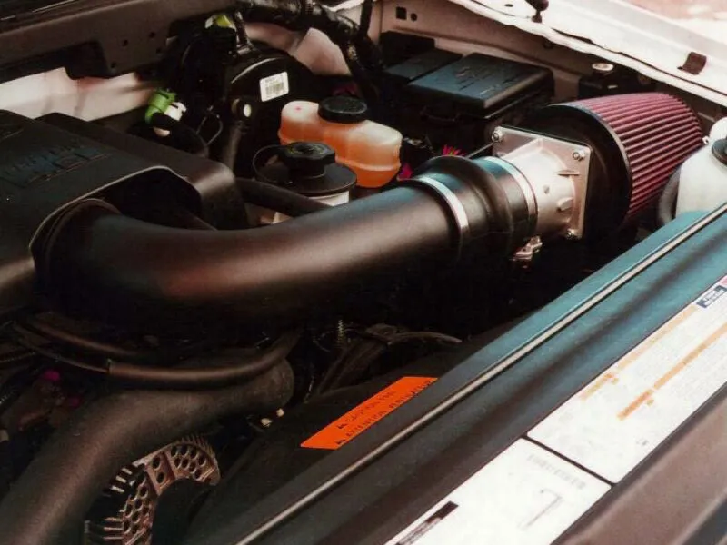 Airaid 97-03 Ford F-150/97-04 Expedition 4.6/5.4L CL Intake System w/ Black Tube (Oiled / Red Media)