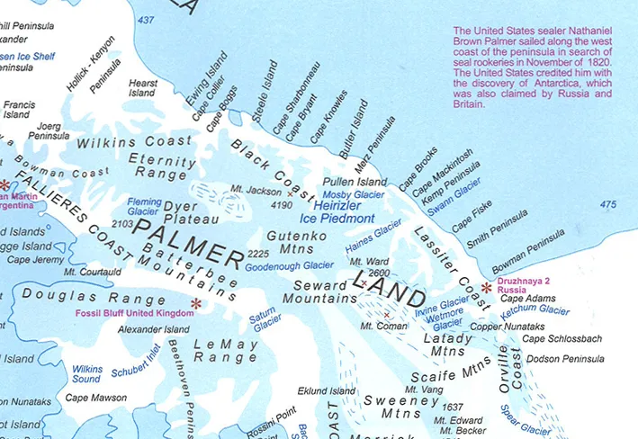 Antarctica Folded Travel Map (4th Edition) by ITMB (2008)