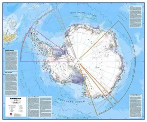 Antarctica Wall Map (Revised) by Maps International