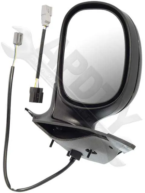 APDTY 066113 Side View Mirror - Left , Power, Non-Heated, No Signal, Black