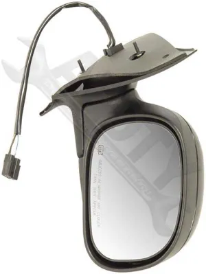 APDTY 066142 Side View Mirror - Right , Heated, Black