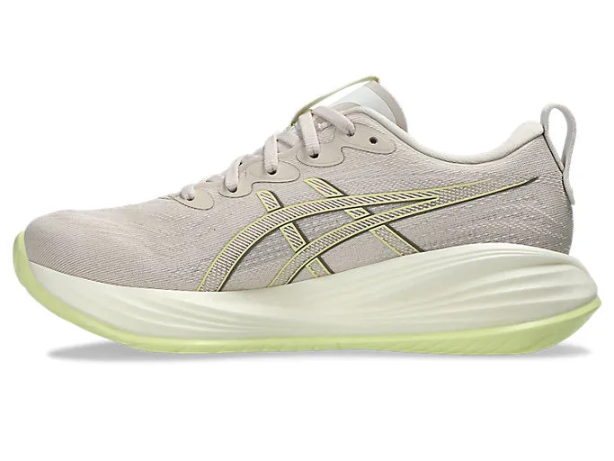 ASICS WOMEN'S GEL CUMULUS 27  WHITE/BEIGE RUNNING SHOES