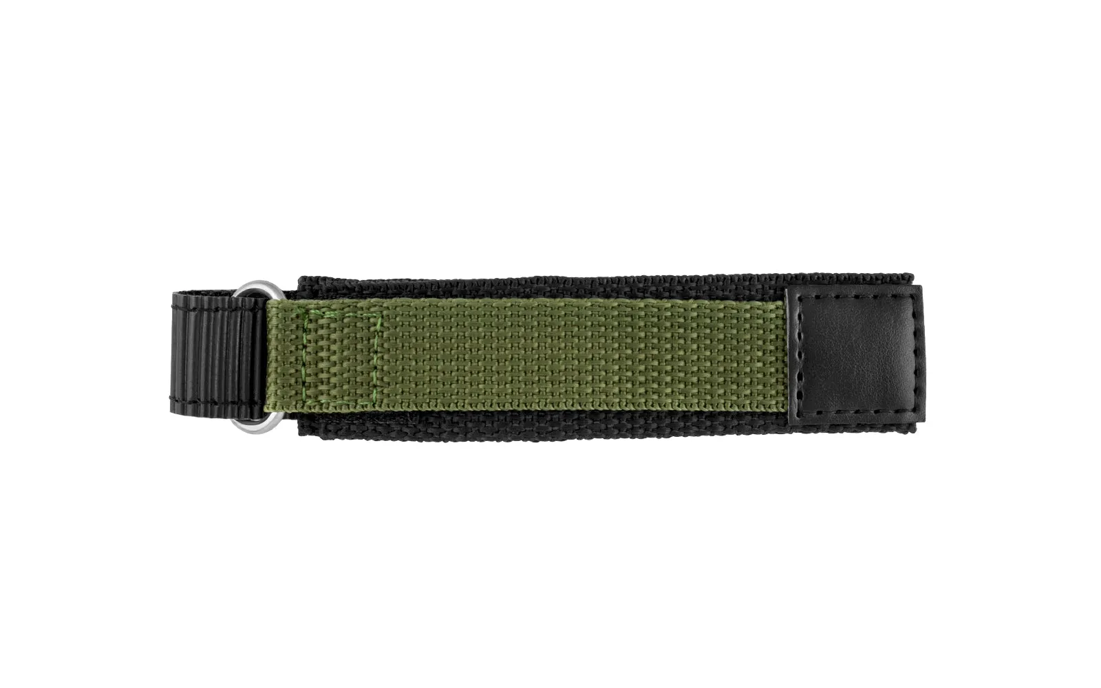 AWB Men's Olive One-Piece Nylon Velcro Wrap Watch Strap