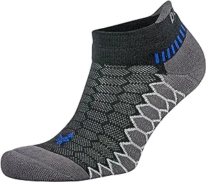 Balega Silver no Show Sock Black/Carbon