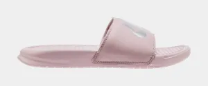 Benassi Womens Slide Sandal (Pink/Silver)