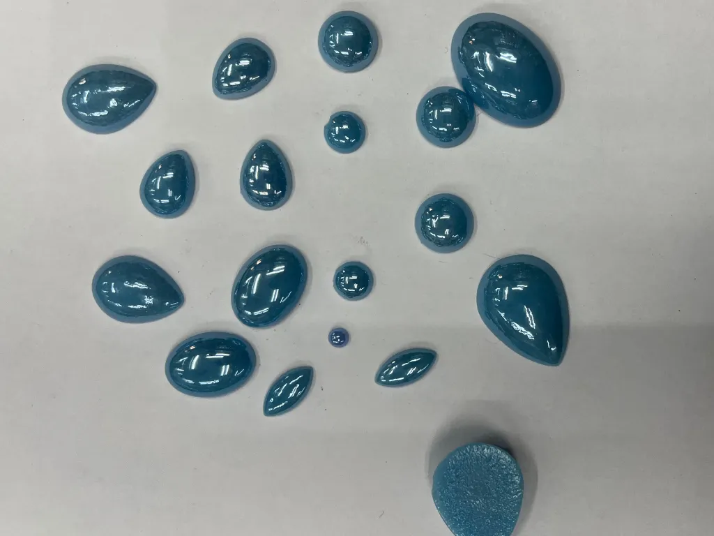 Blue Assorted Ceramic Glass Stones Without Hole