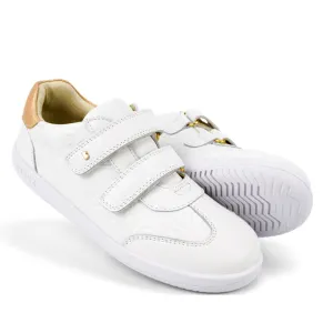 Bobux Kids Plus KP Embossed Sprite Leather Sneaker White Gold