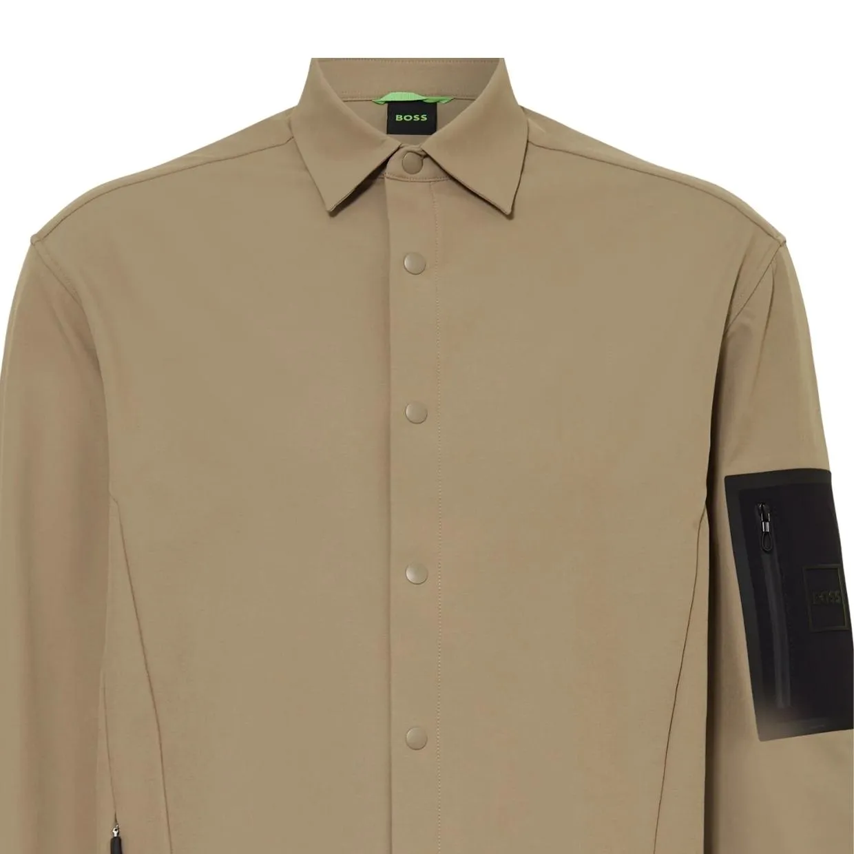 BOSS Logo Expedition Khaki Overshirts