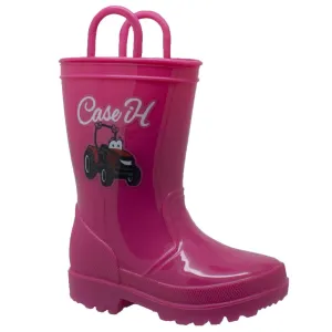 Case IH Children's PVC Boot with Light-Up Outsole Pink