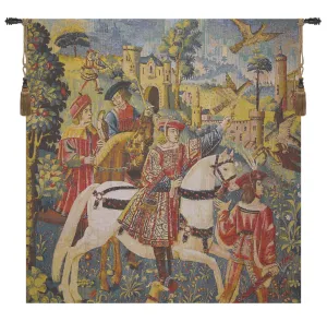 Chasse Bright Belgian Tapestry Wall Hanging