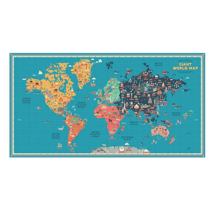 Create your Own Giant World Map