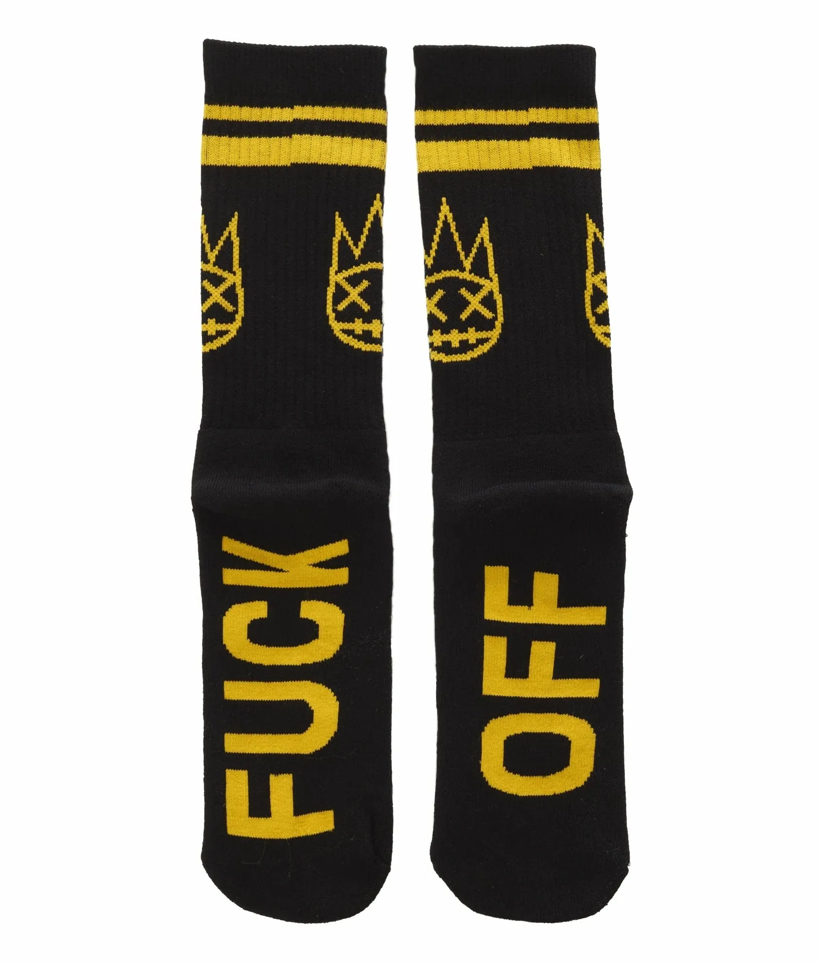 Cult Of Individuality - "F OFF" (Black/Yellow) - Retro Ribbed Soft OS