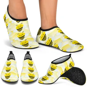 Cute Bumble Bee Aqua Shoes