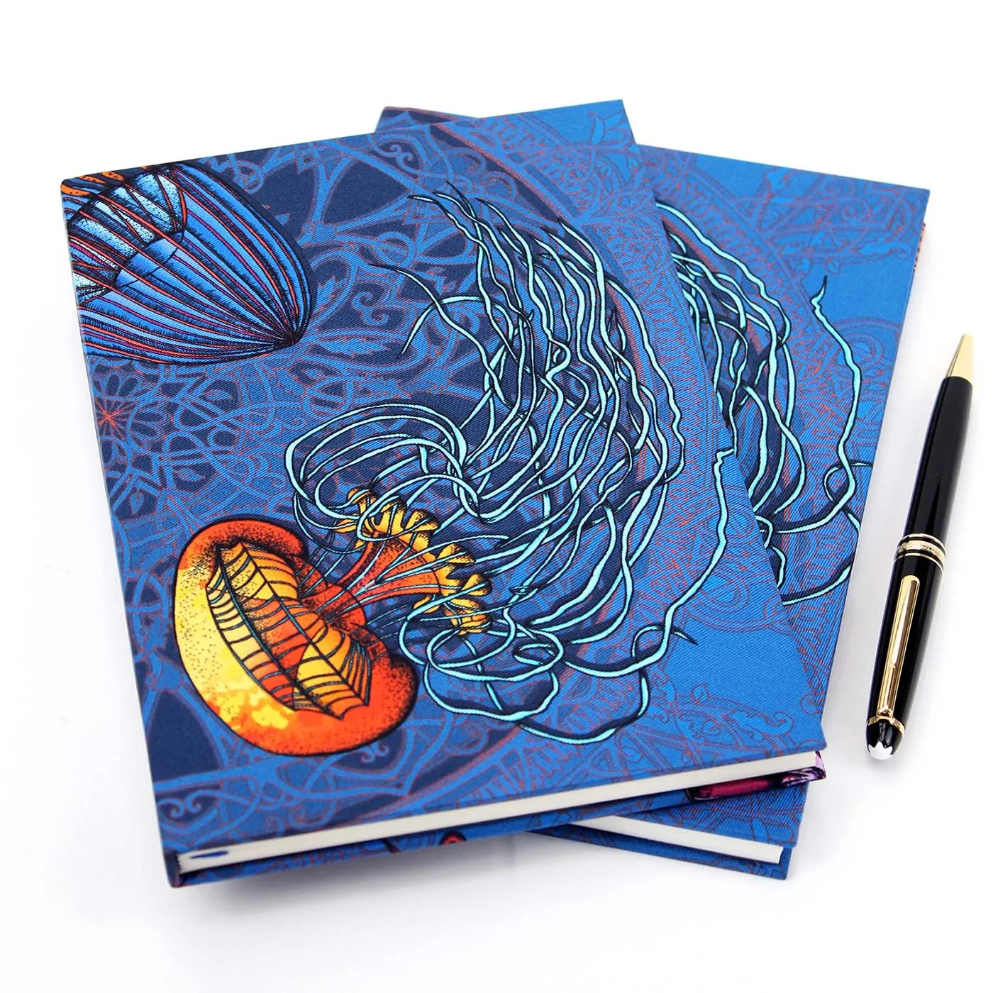 Dancing Jellyfish Blue Notebook