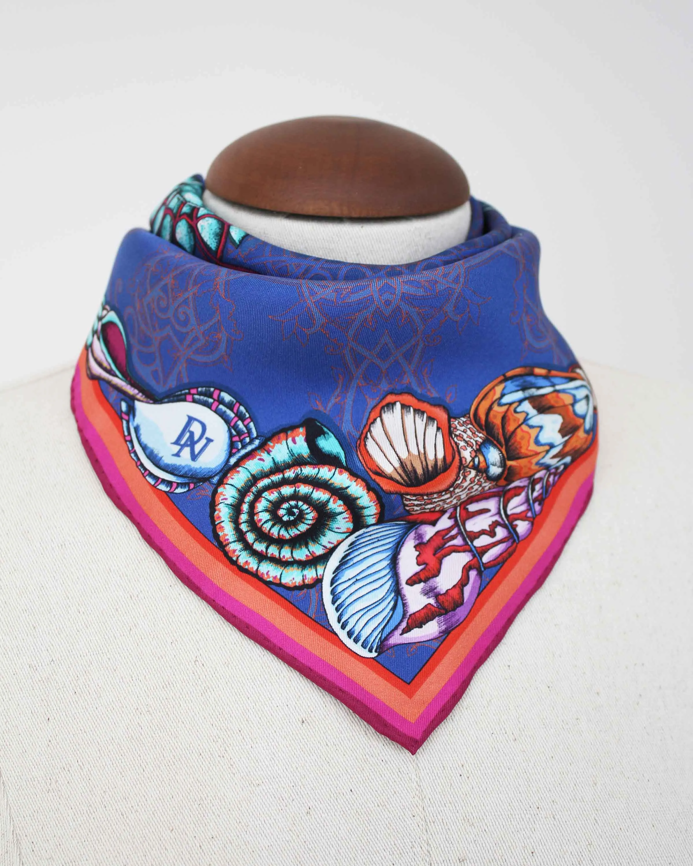 Dancing Jellyfish Blue Pocket Square