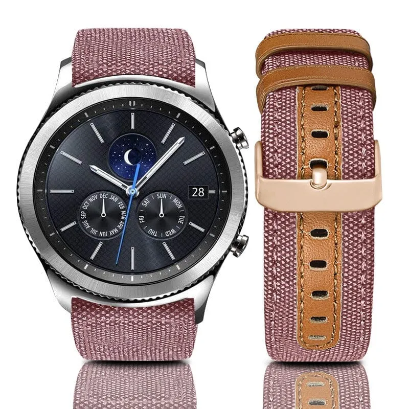 Denim & Leather Watch Straps Compatible with the Timex 20mm Range