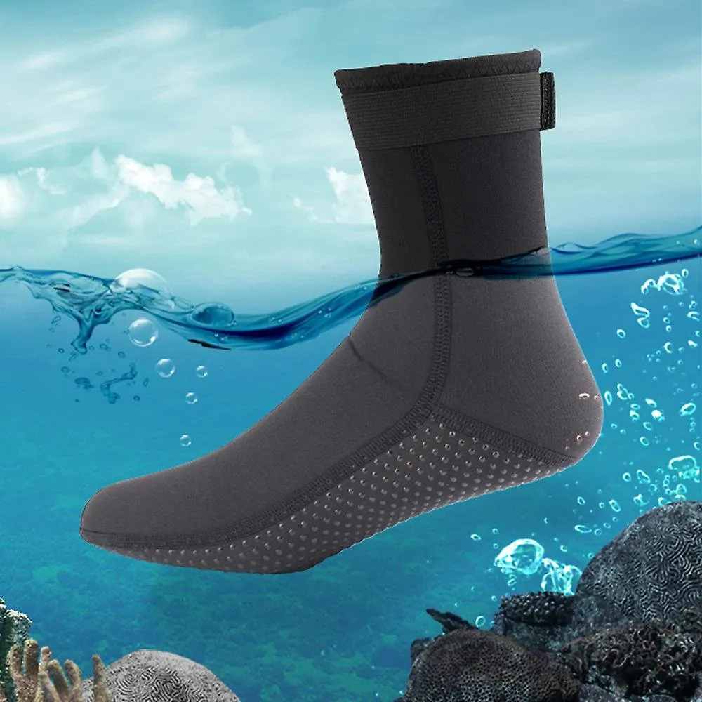 Diving Socks -  Non-slip Adult Warm Patchwork Elasticity Wetsuit Shoes 3mm Neoprene