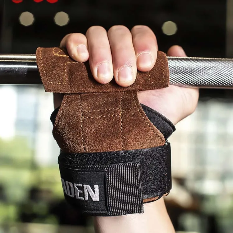 EADEN Pull-ups Booster Gloves Horizontal Bar Non-slip Wrist Assist Belt Fitness Bracer, Size:M(Microfiber)