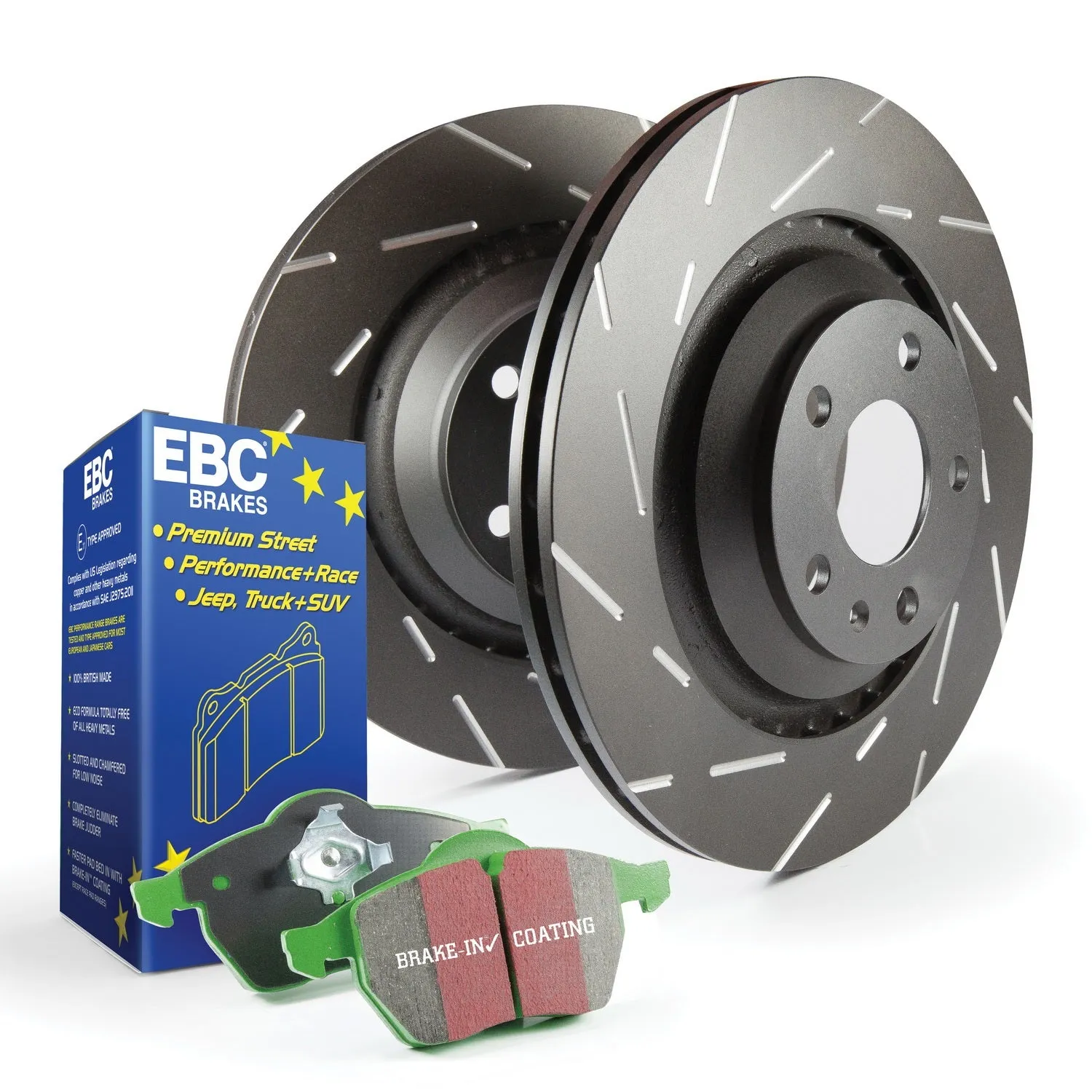 EBC Brakes S2KR2479 S2 Kits Greenstuff 6000 and USR Rotors