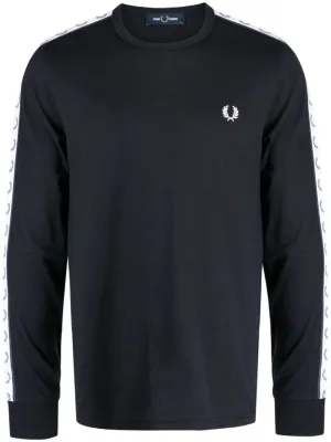 embroidered-logo long-sleeve sweatshirt