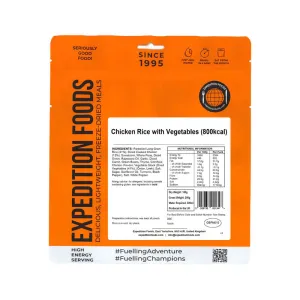 Expedition Foods Chicken Rice with Vegetables (High Energy)