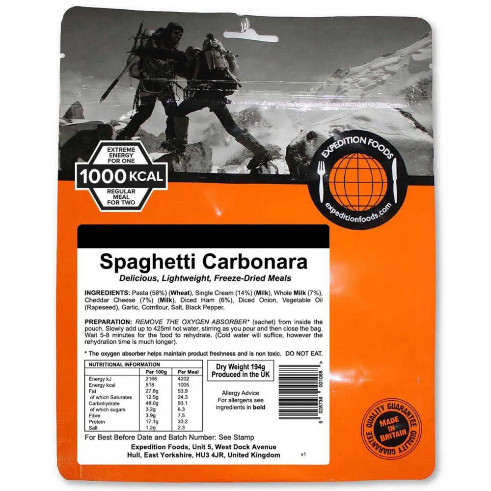 Expedition Foods Spaghetti Carbonara (1000Kcal)