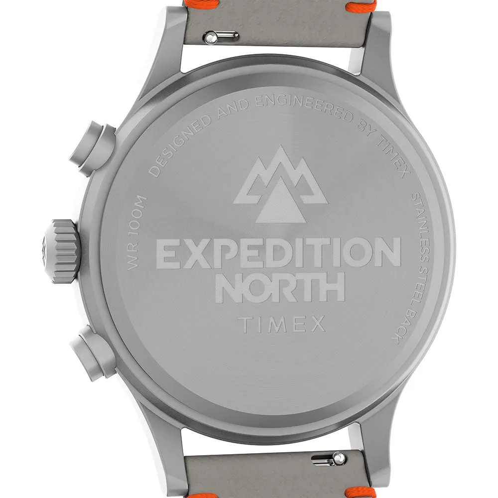 Expedition North® Sierra Chronograph 42mm Leather Band