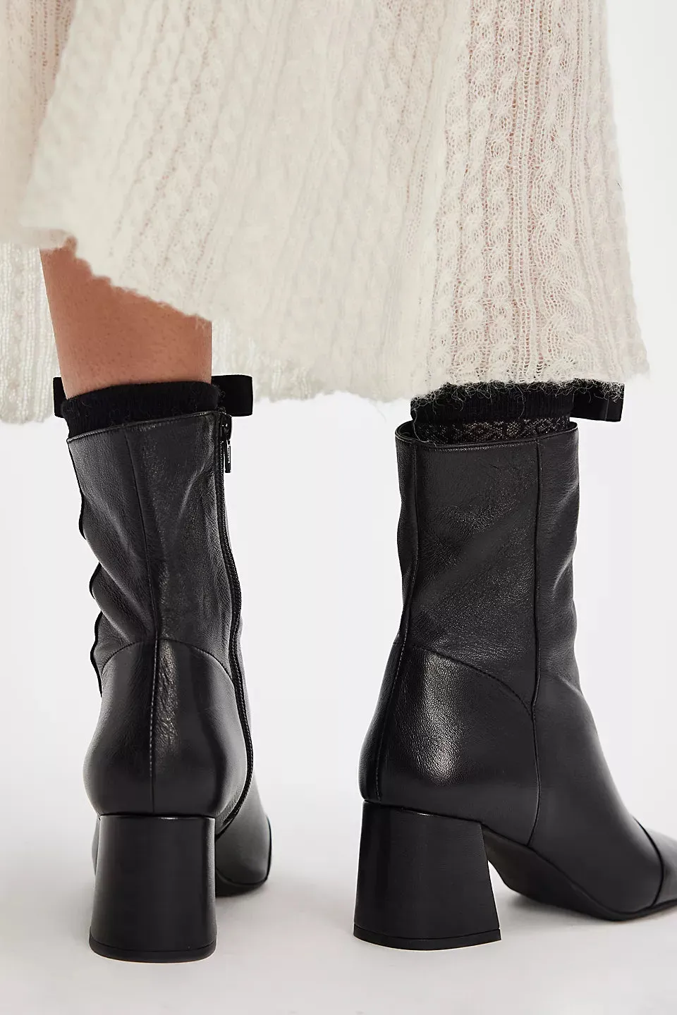 Free People Wisteria Ankle Boots- Black