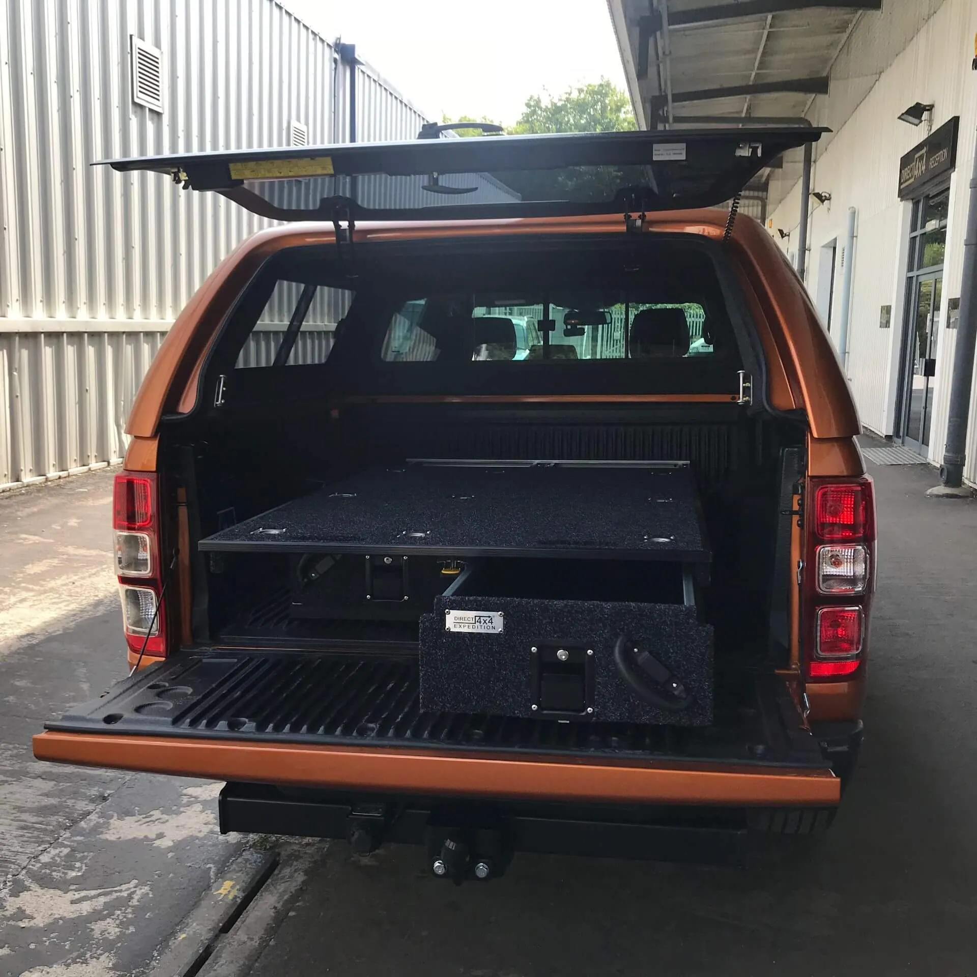 Full Width Slide Carpet Topped Twin Drawer System