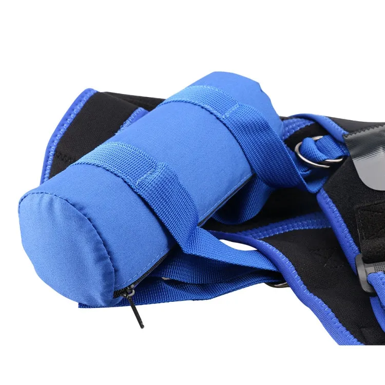 G06 Four-Direction Adjustable Pressure And Breathable Shoulder Pad Sports Protective Gear，Style: Airbag Version L (Black And Blue)