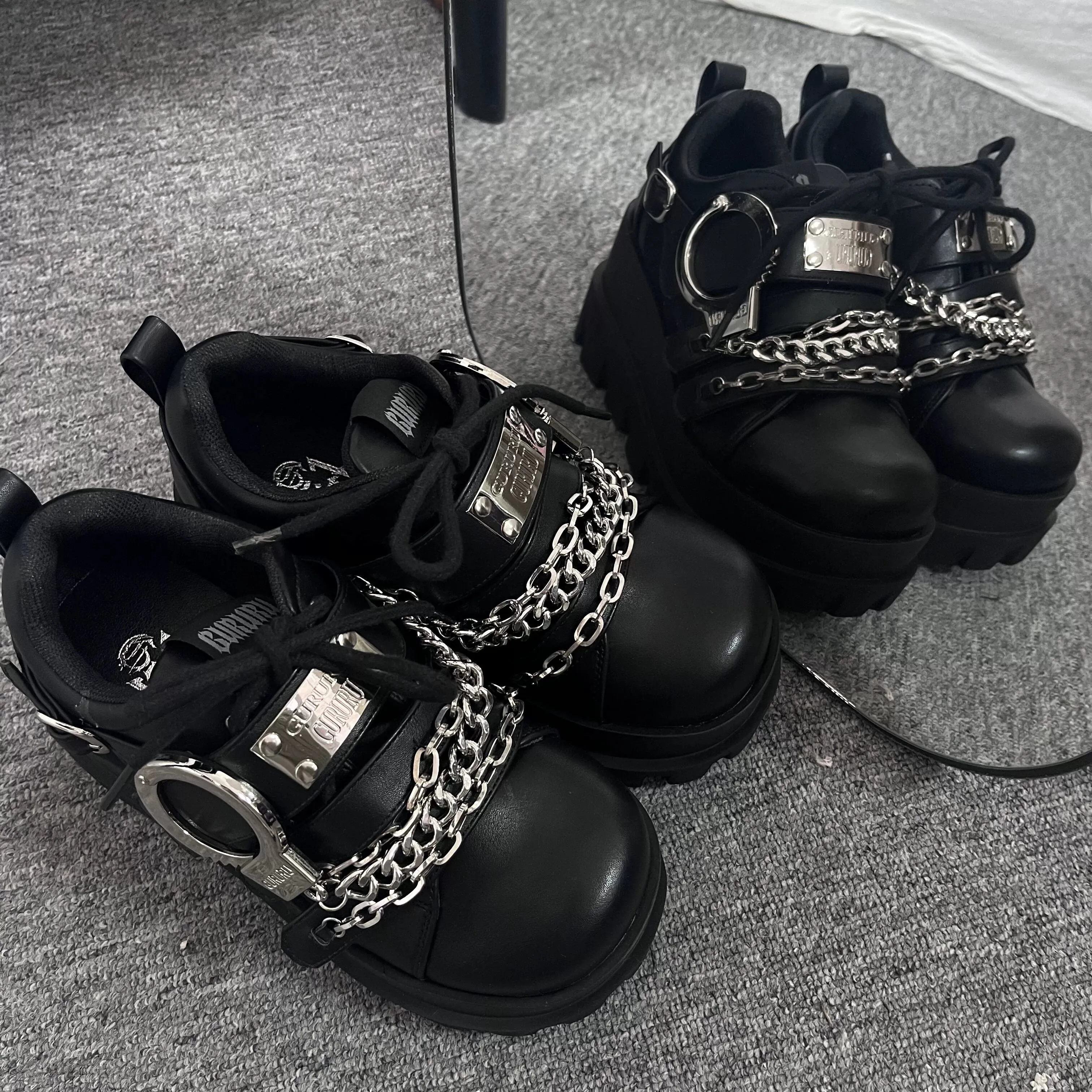 Gyaru Fashion Shoes Y2K Platform Shoes