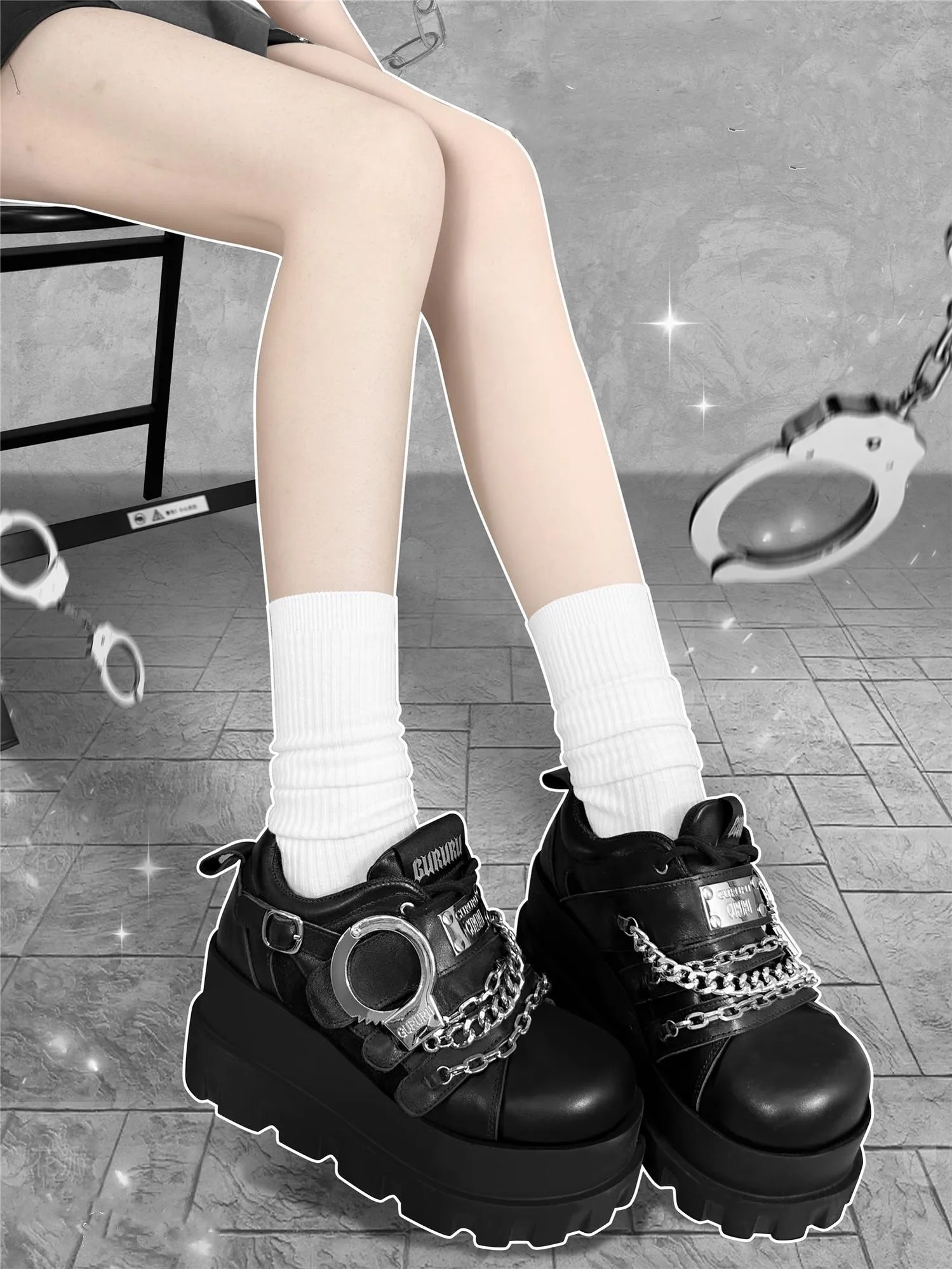 Gyaru Fashion Shoes Y2K Platform Shoes