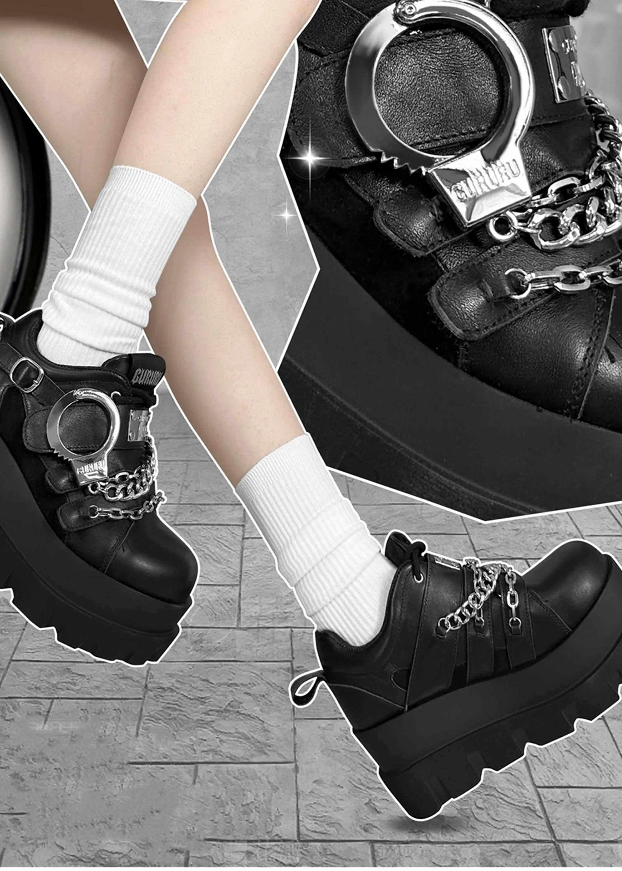 Gyaru Fashion Shoes Y2K Platform Shoes