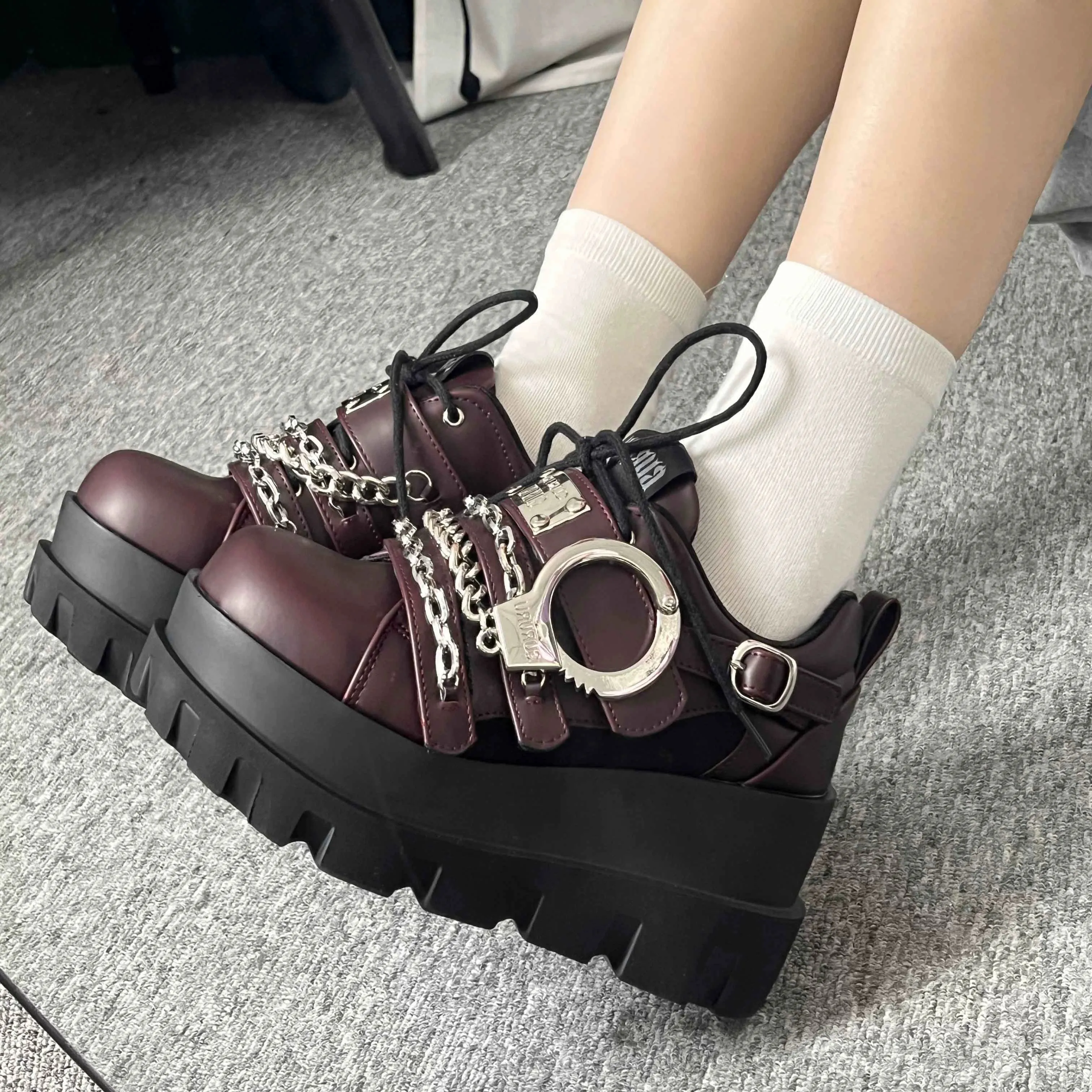 Gyaru Fashion Shoes Y2K Platform Shoes