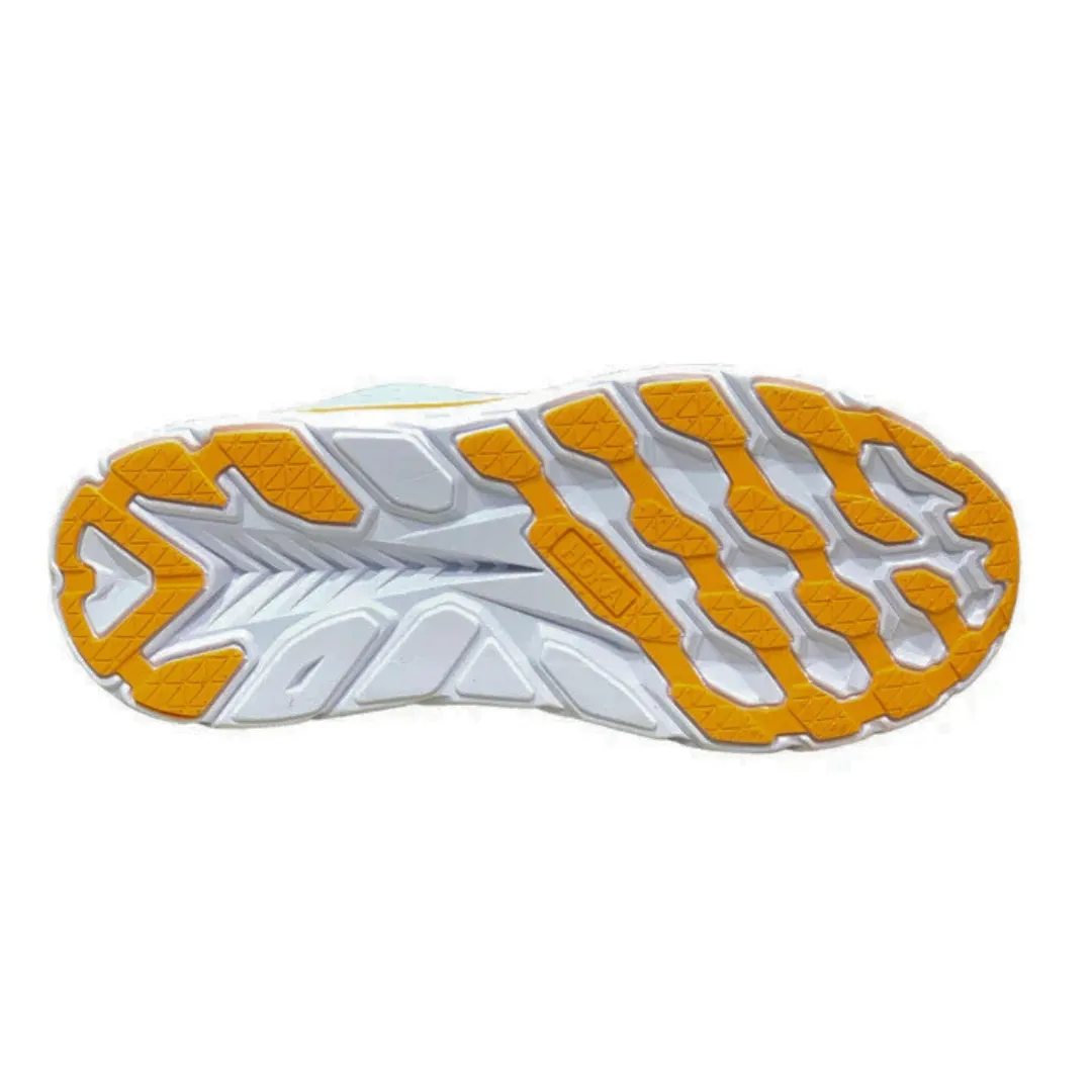 Hoka Clifton 8 Men’s Running Shoes – Light Grey/Orange | Max-Cushion w/ Meta-Rocker Tech | Neutral Arch Support for Long Runs, Marathons & Daily Training | Royal Trend Pakistan