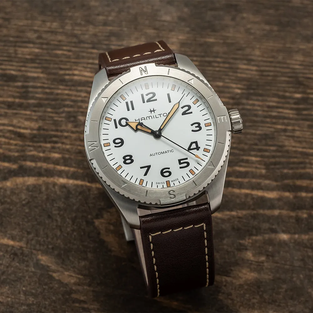 Khaki Expedition 37mm, White on Strap