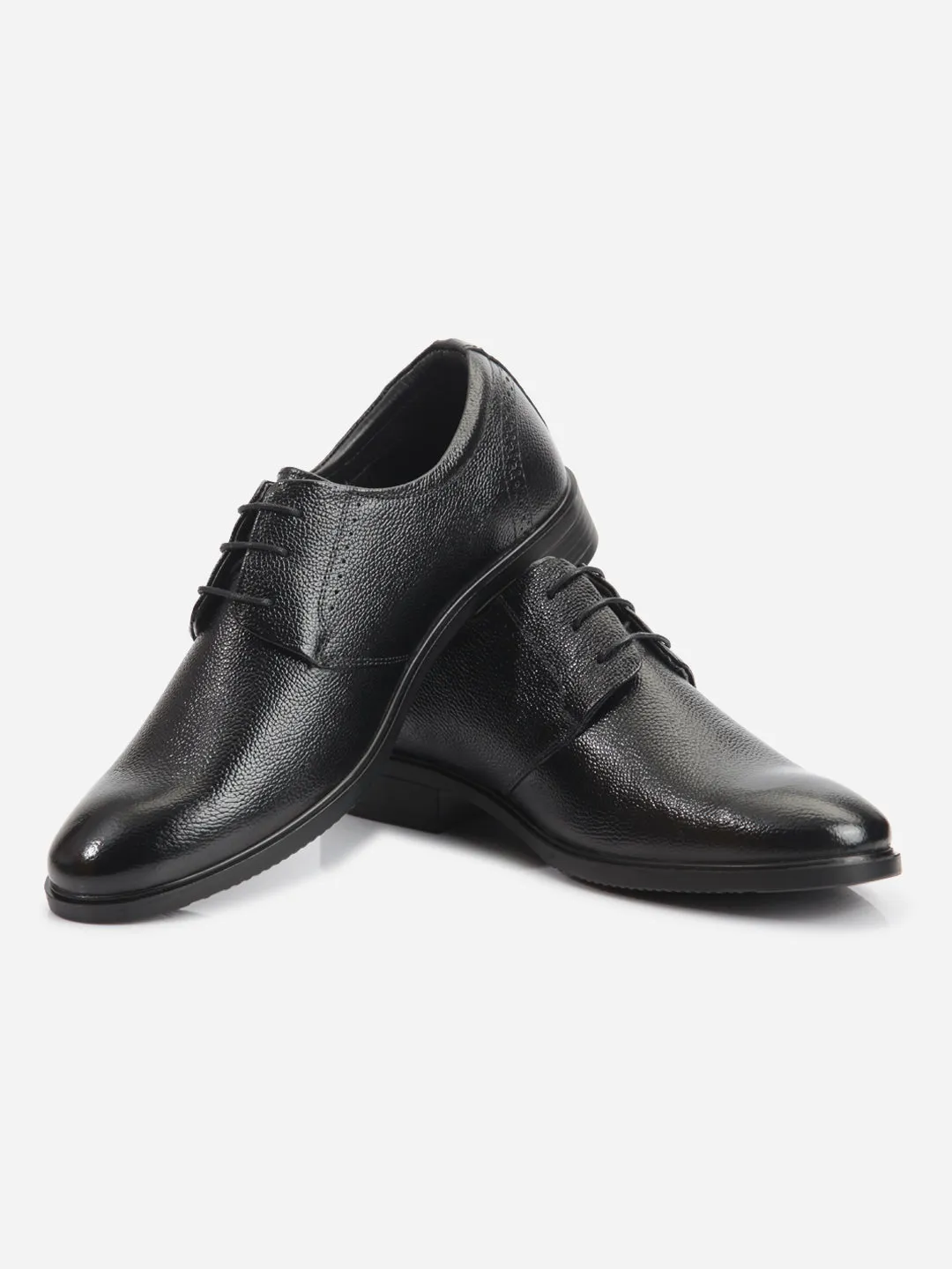 Men's Black Round Toe Lace Up Formal (ID2219)