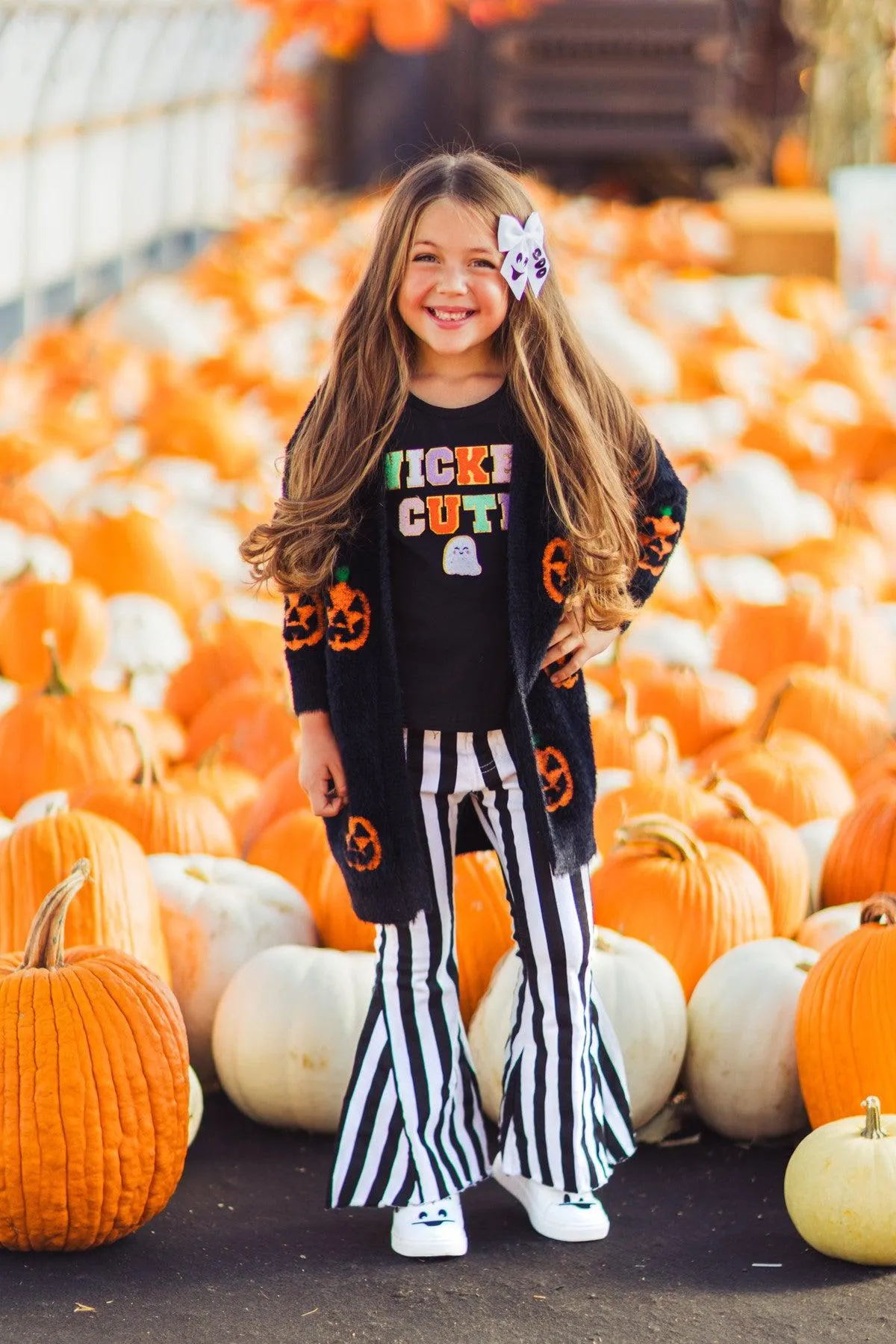 Mom & Me - Cozy Jack-O'-Lantern Cardigan