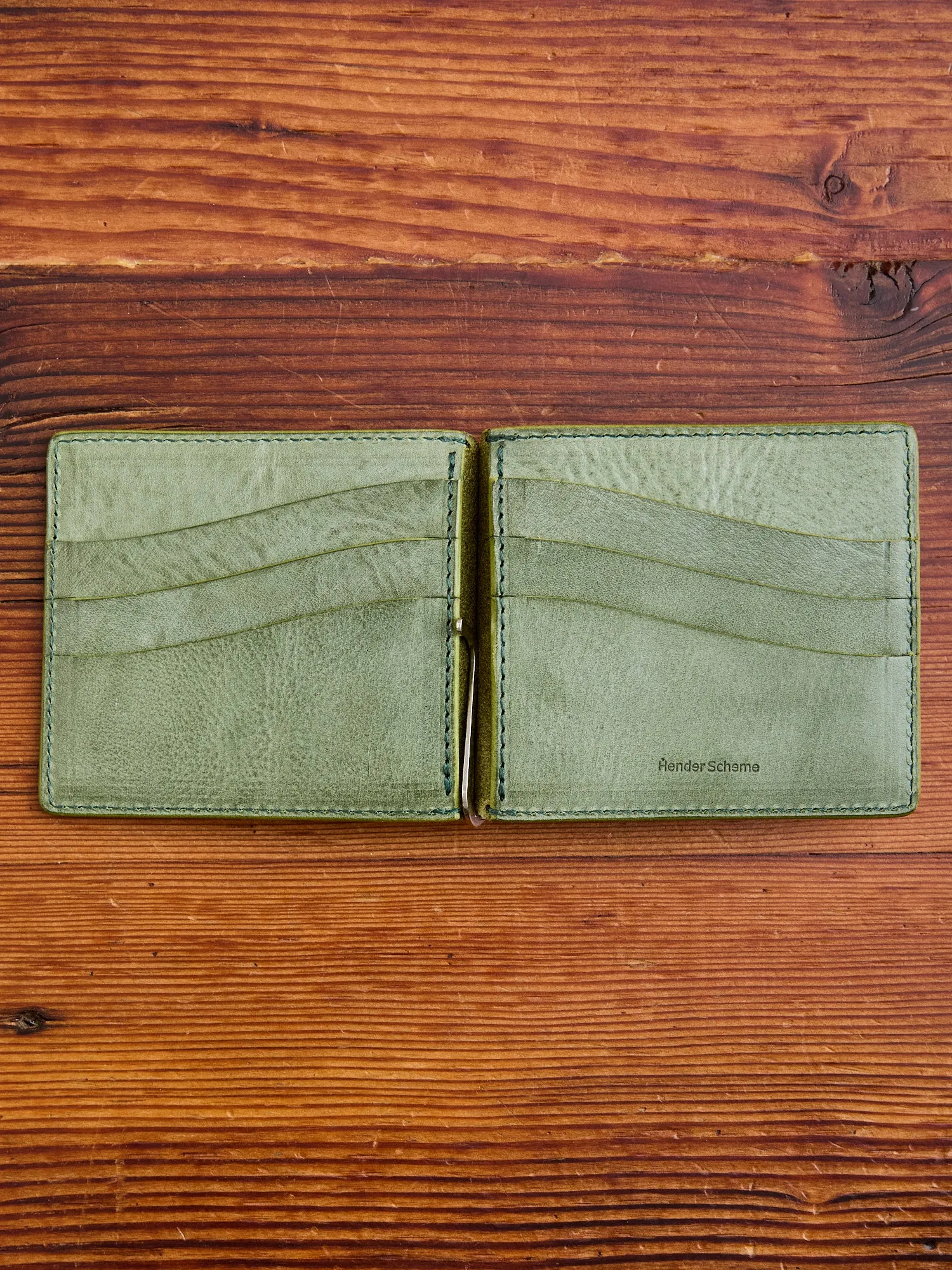 Money Clip Wallet in Green