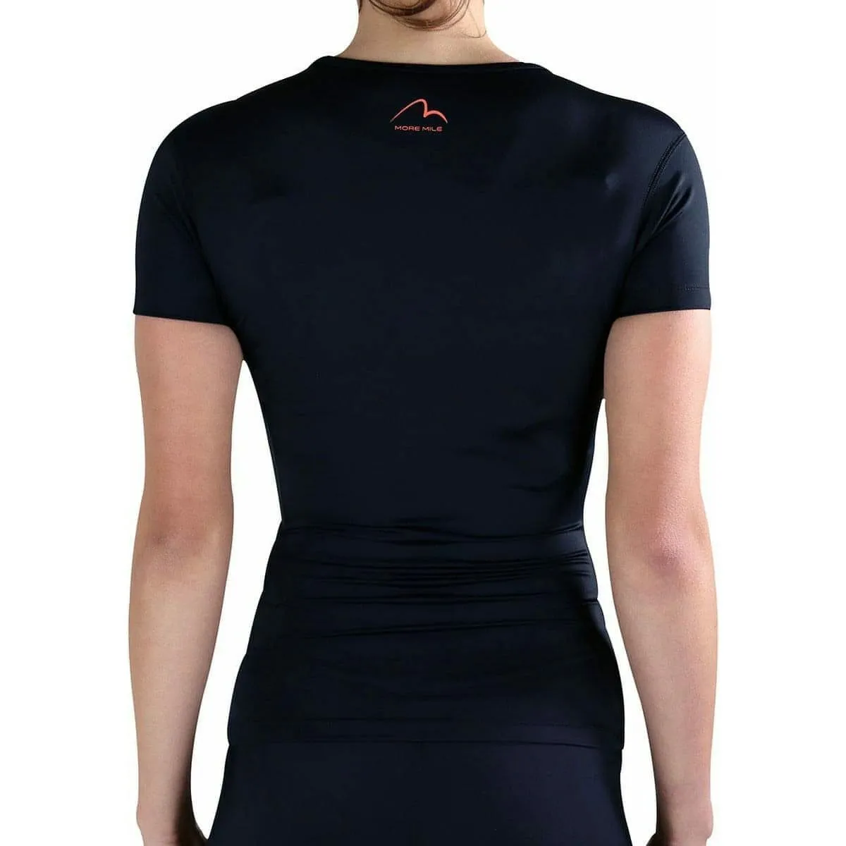 More Mile Compression Short Sleeve Womens Top - Black