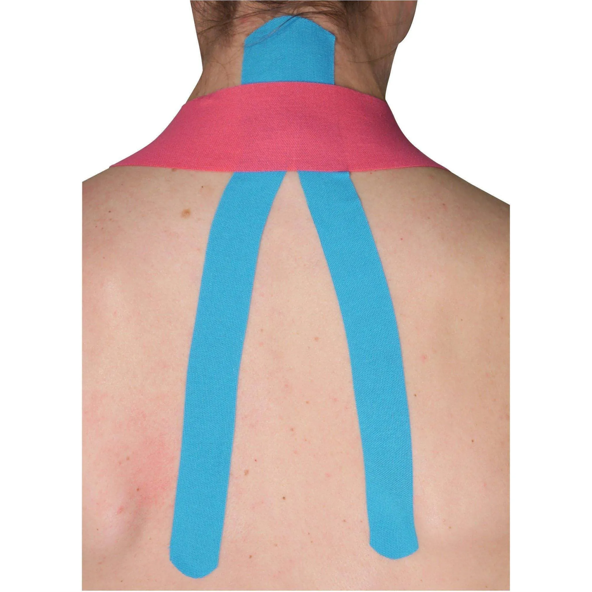 More Mile Pre-Cut Neck Support Kinesiology Tape - Blue