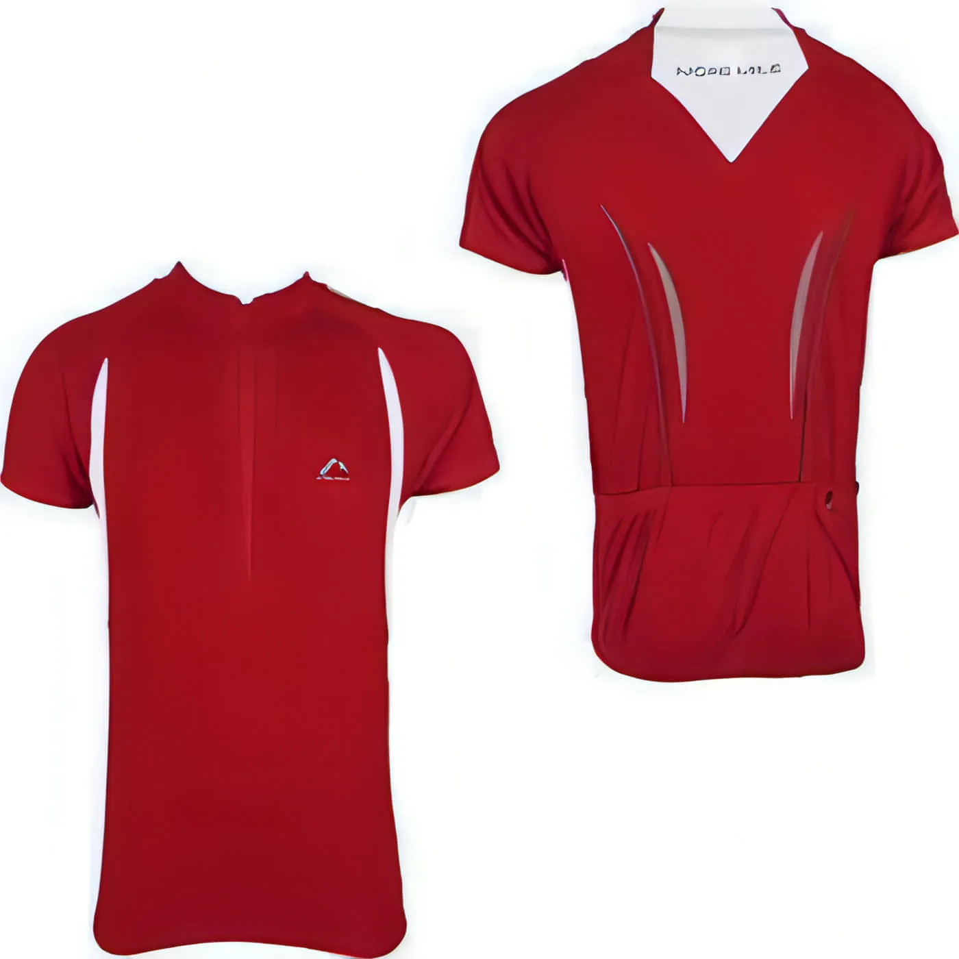 More Mile Short Sleeve Half Zip Mens Cycling Jersey - Red