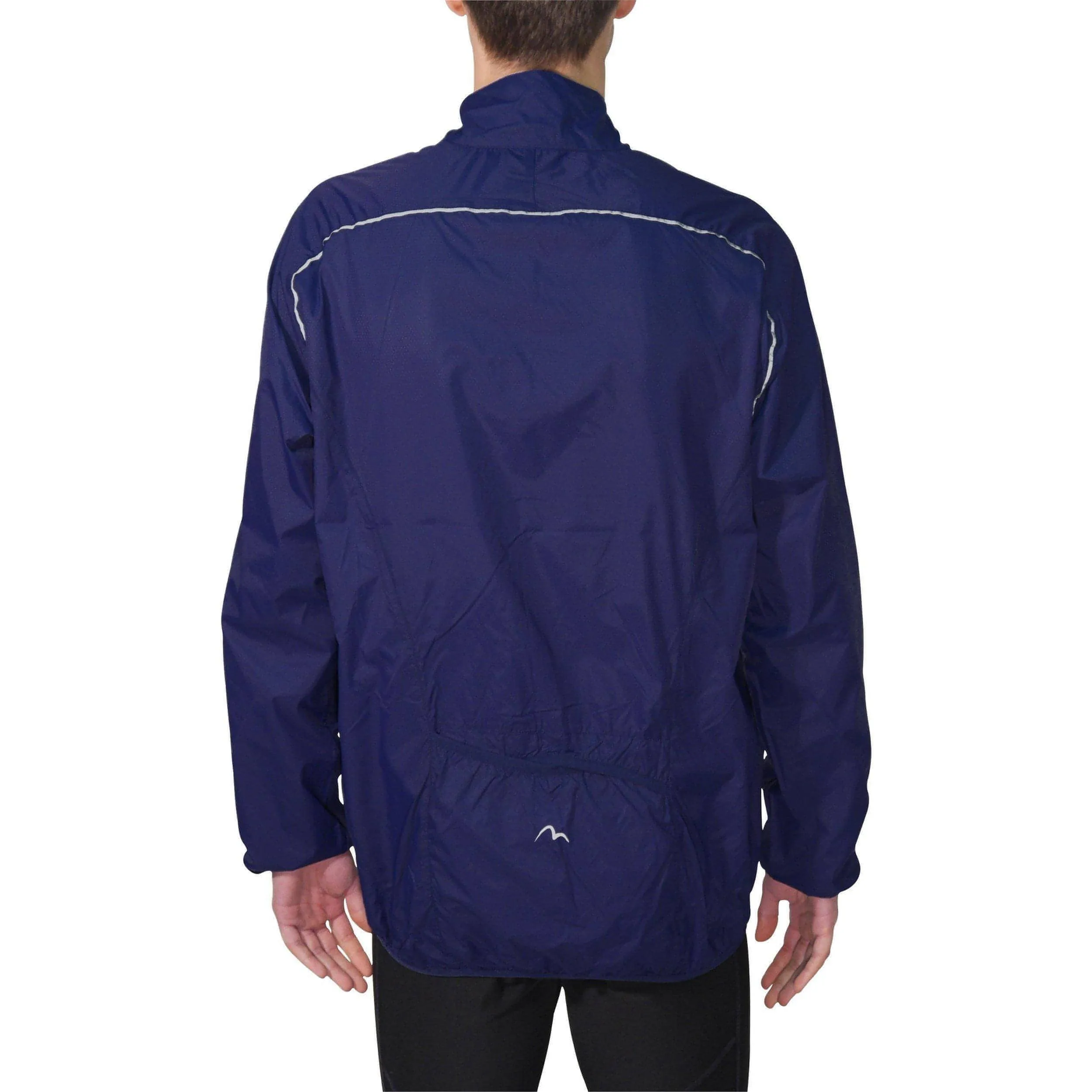 More Mile Wind Mens Running Jacket - Blue