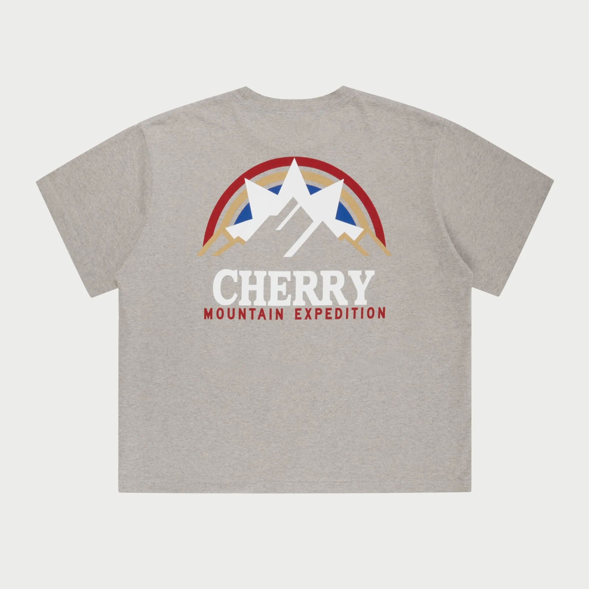 Mountain Expedition Boxy Pocket Tee (Heather Grey)