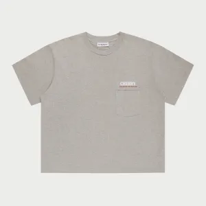 Mountain Expedition Boxy Pocket Tee (Heather Grey)